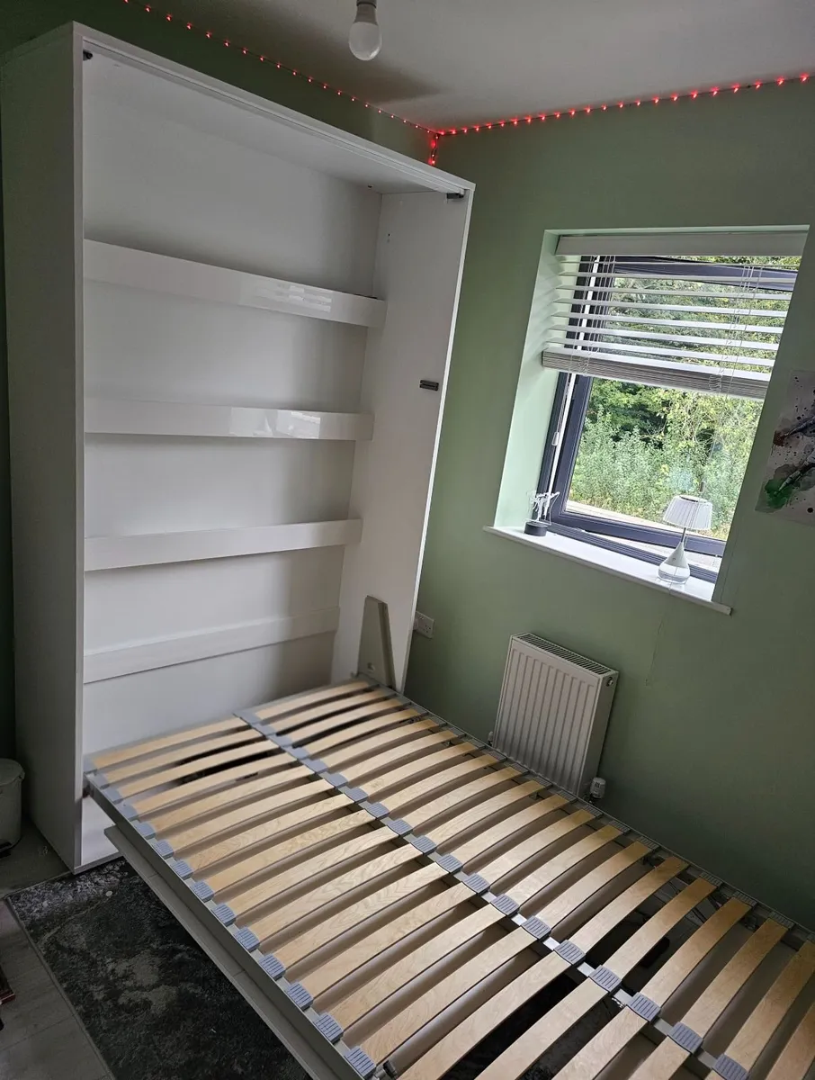 White High gloss wall bed - Image 2