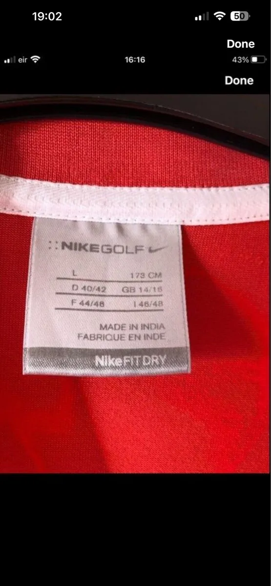 Ladies Nike golf teeshirt size 14/16 €5 - Image 3