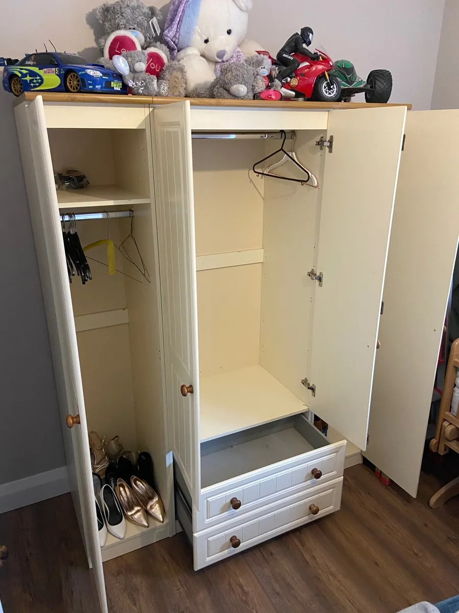 Wardrobes with matching lockers x2 - Image 1