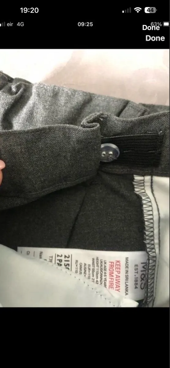 Boys BNWT M&S trousers age 4/5 €10 - Image 2