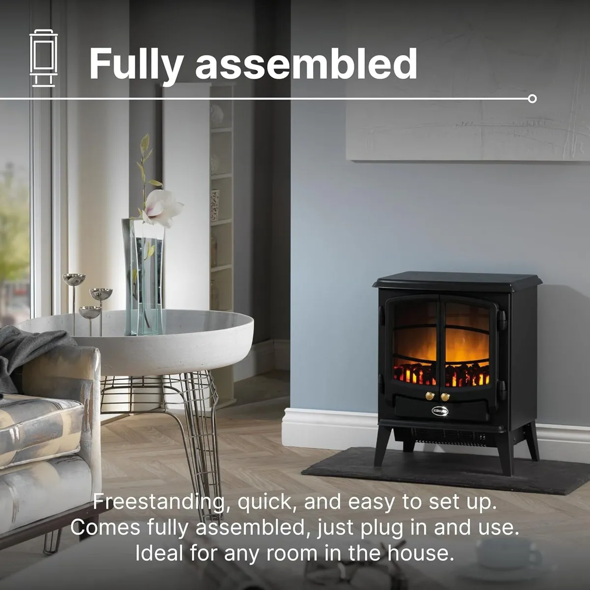 Tango Optiflame 2KW Freestanding Electric Stove - Image 4