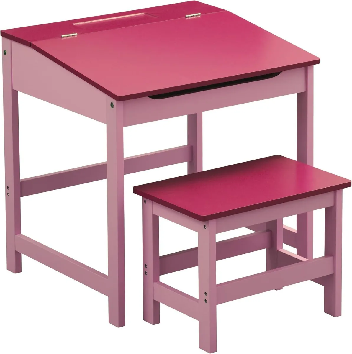 Kids Desk with Stool Wooden Children’s Study Table - Image 1