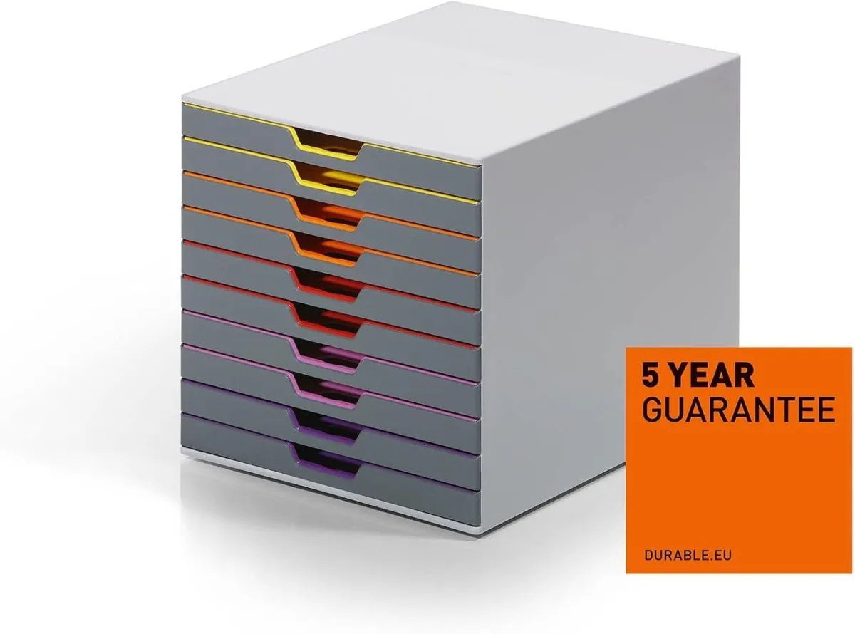 10 Drawer Unit Desktop Set with 10 Colour - Image 4