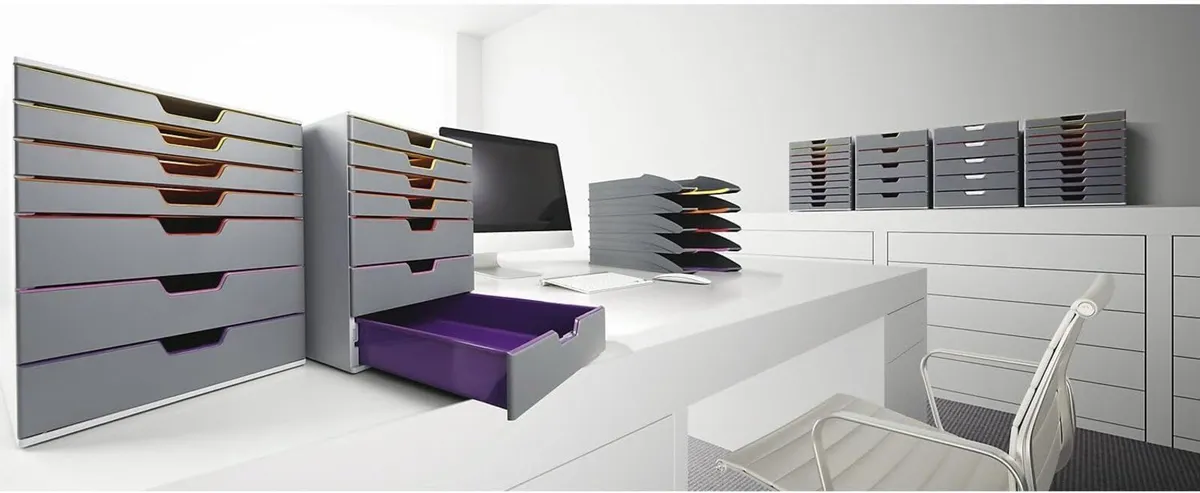 10 Drawer Unit Desktop Set with 10 Colour - Image 2