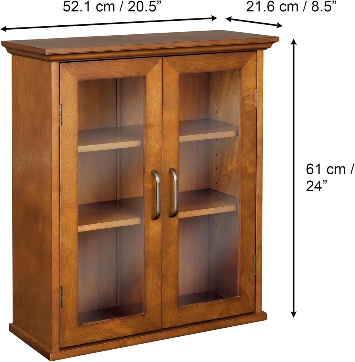 Avery Two-Door Wall Cabinet Oiled Oak Veneer - Image 3