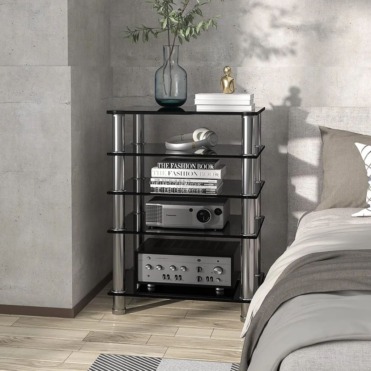 Hifi Racks and Stands Audio Rack Cabinet Av - Image 2