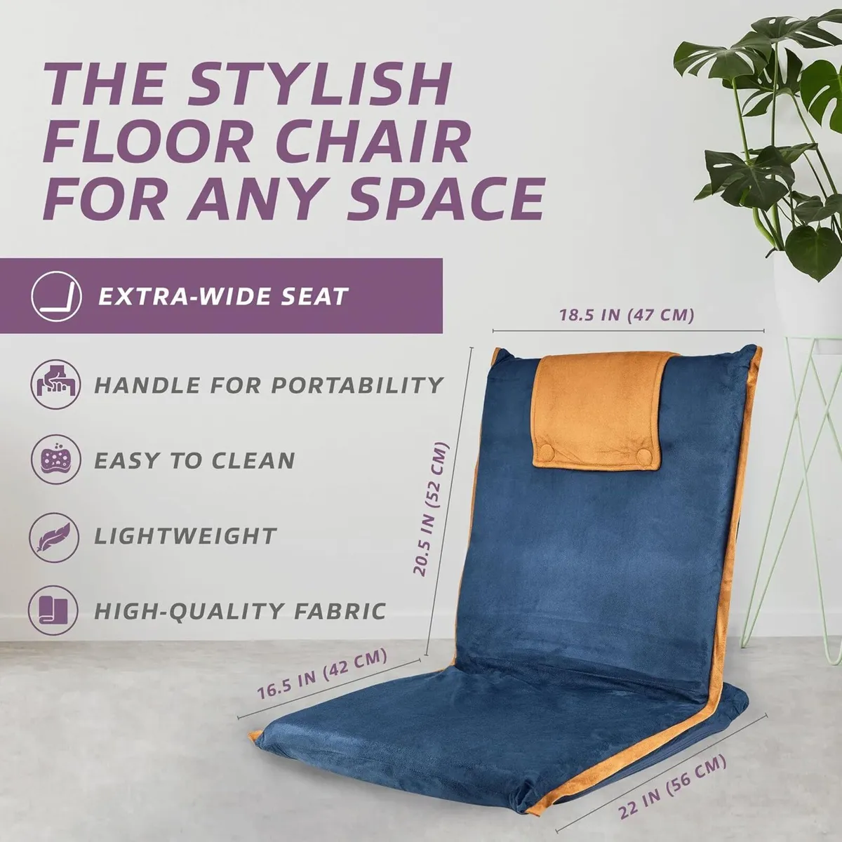 Easy Iii Folding Floor Seat Adjustable Back - Image 2