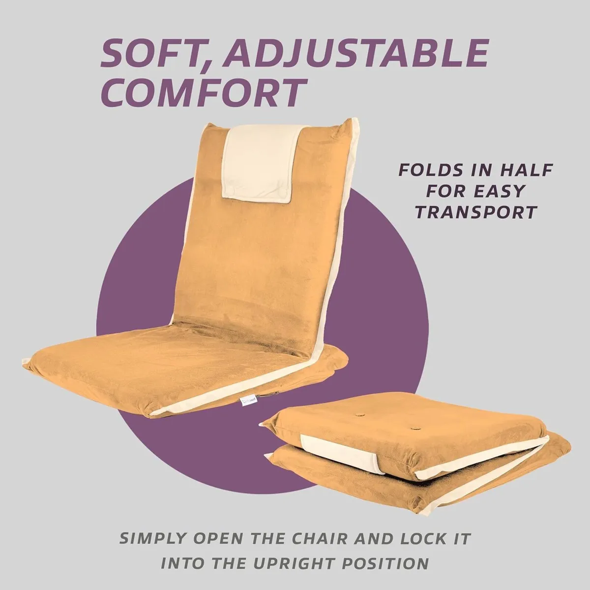Easy Iii Folding Floor Seat Adjustable Back - Image 3