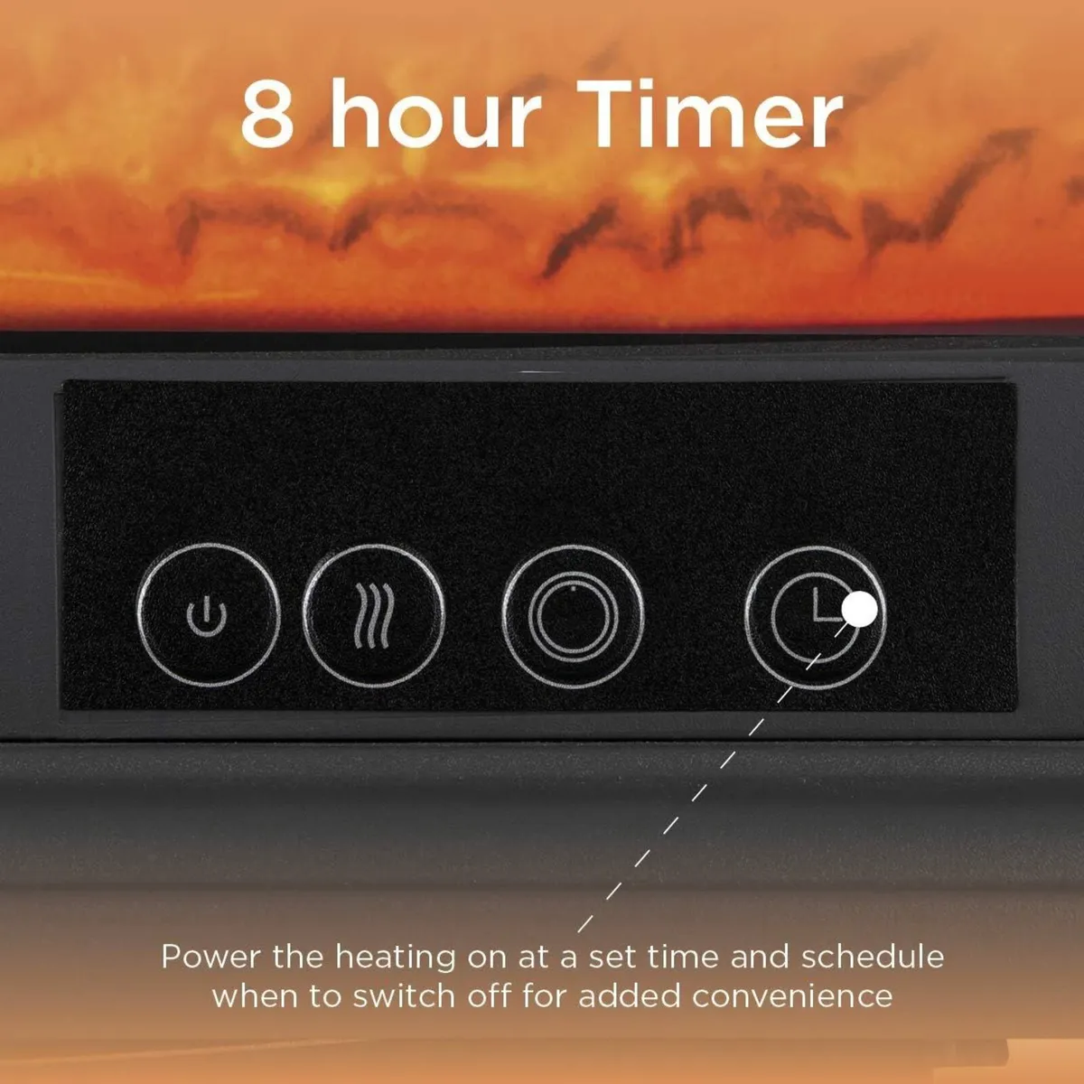 Portable Electric Double Door Fireplace Heater - Image 4