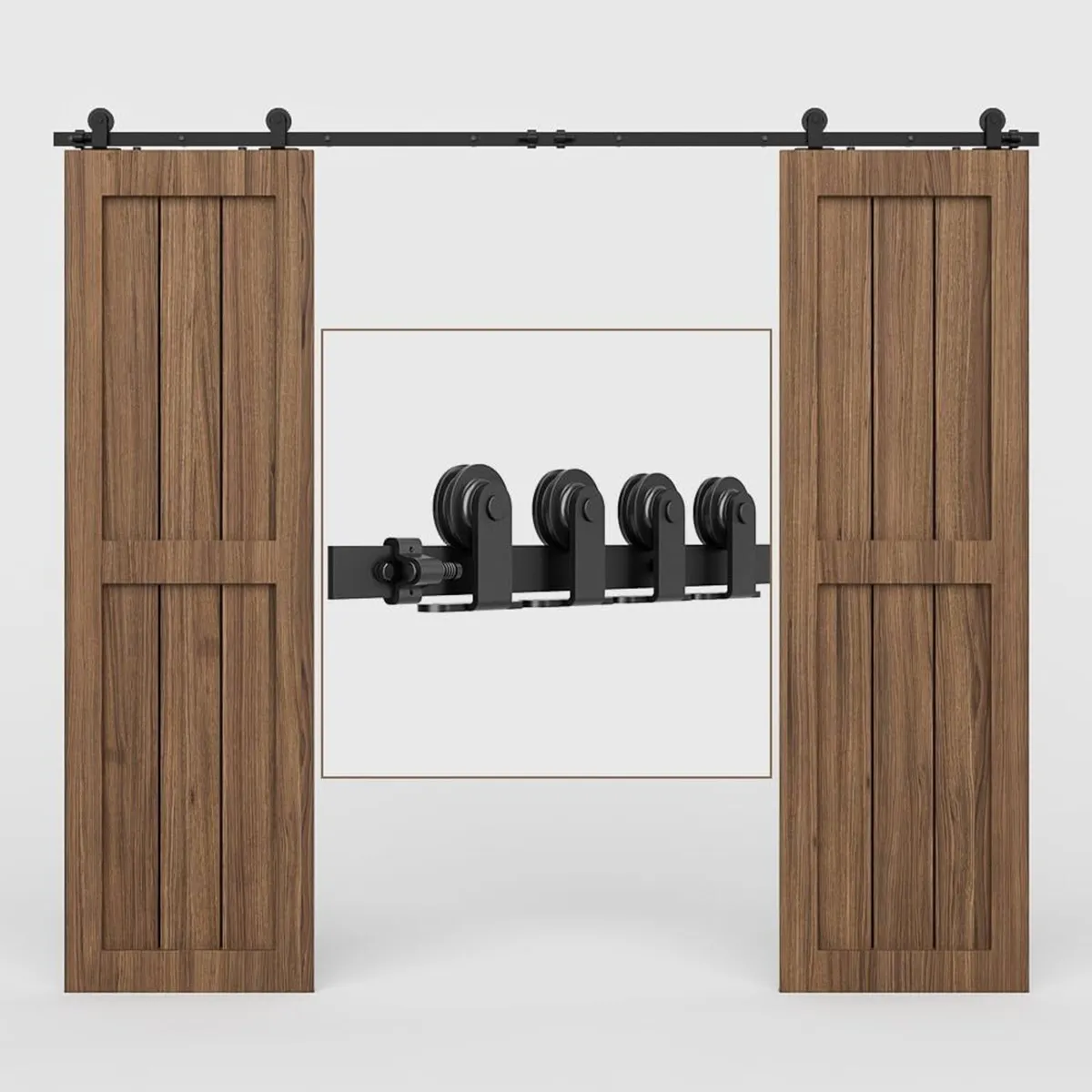 11FT Sliding Barn Wood Door Closet Hardware - Image 1