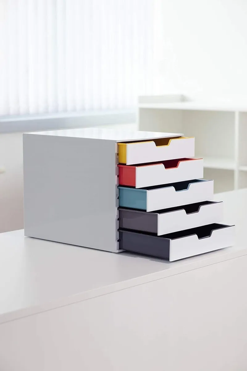 Varicolor Mix 5 Drawer Unit Desktop Set - Image 2