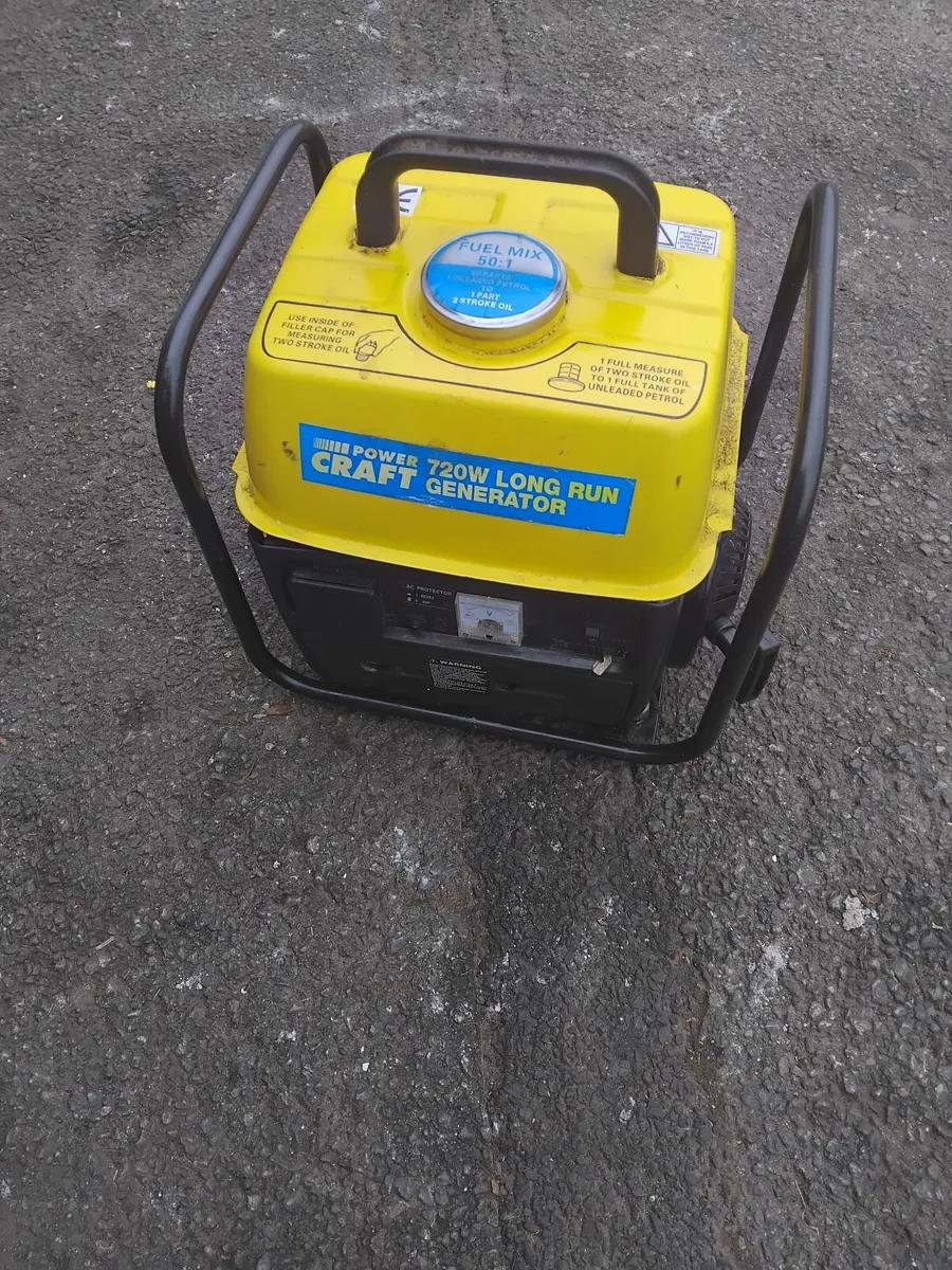 3 power craft 720w generator read about add - Image 4