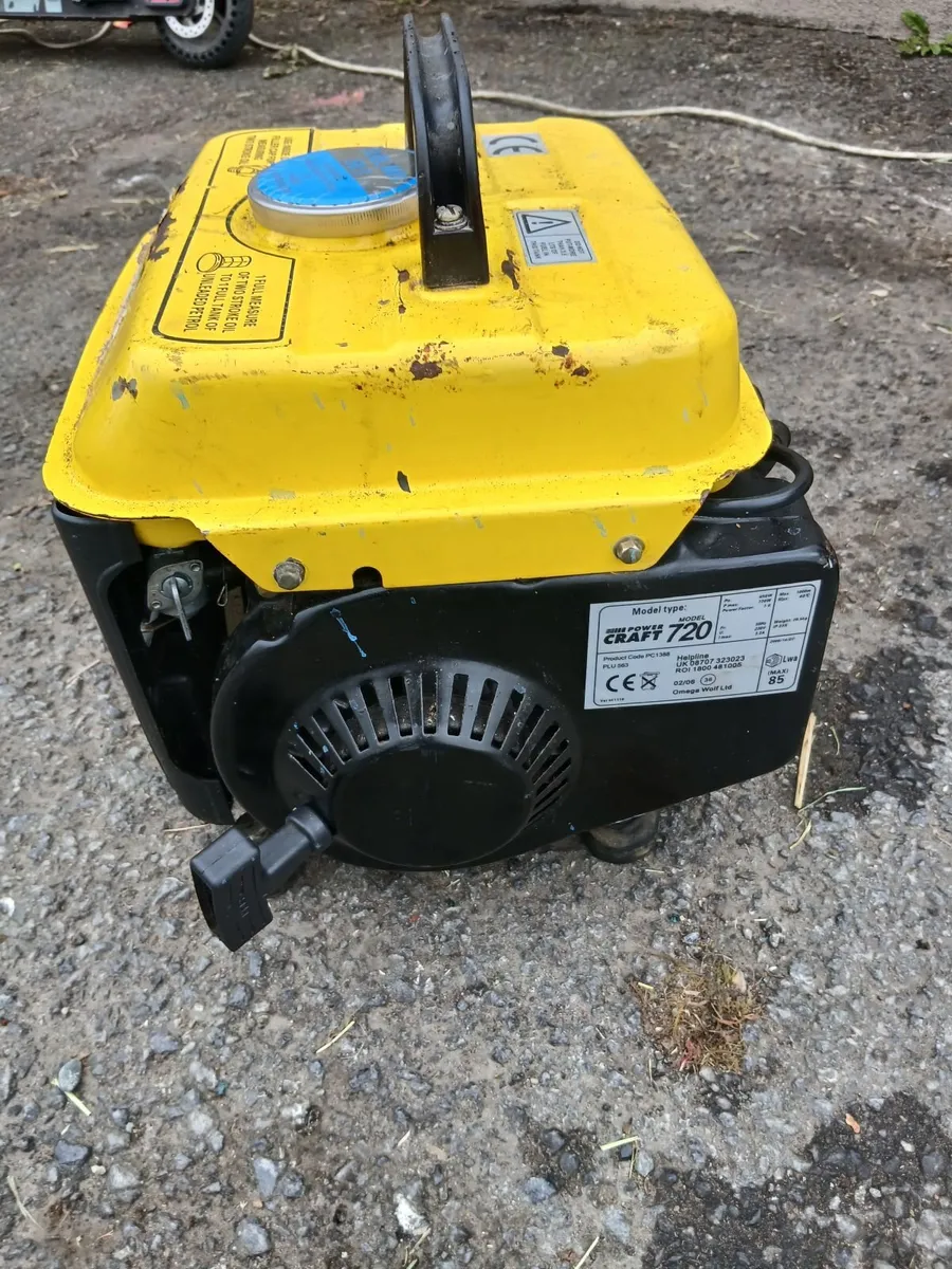 3 power craft 720w generator read about add - Image 2