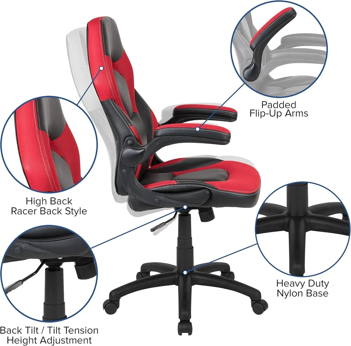 X10 Gaming Chair Ergonomic Adjustable Gamer - Image 4