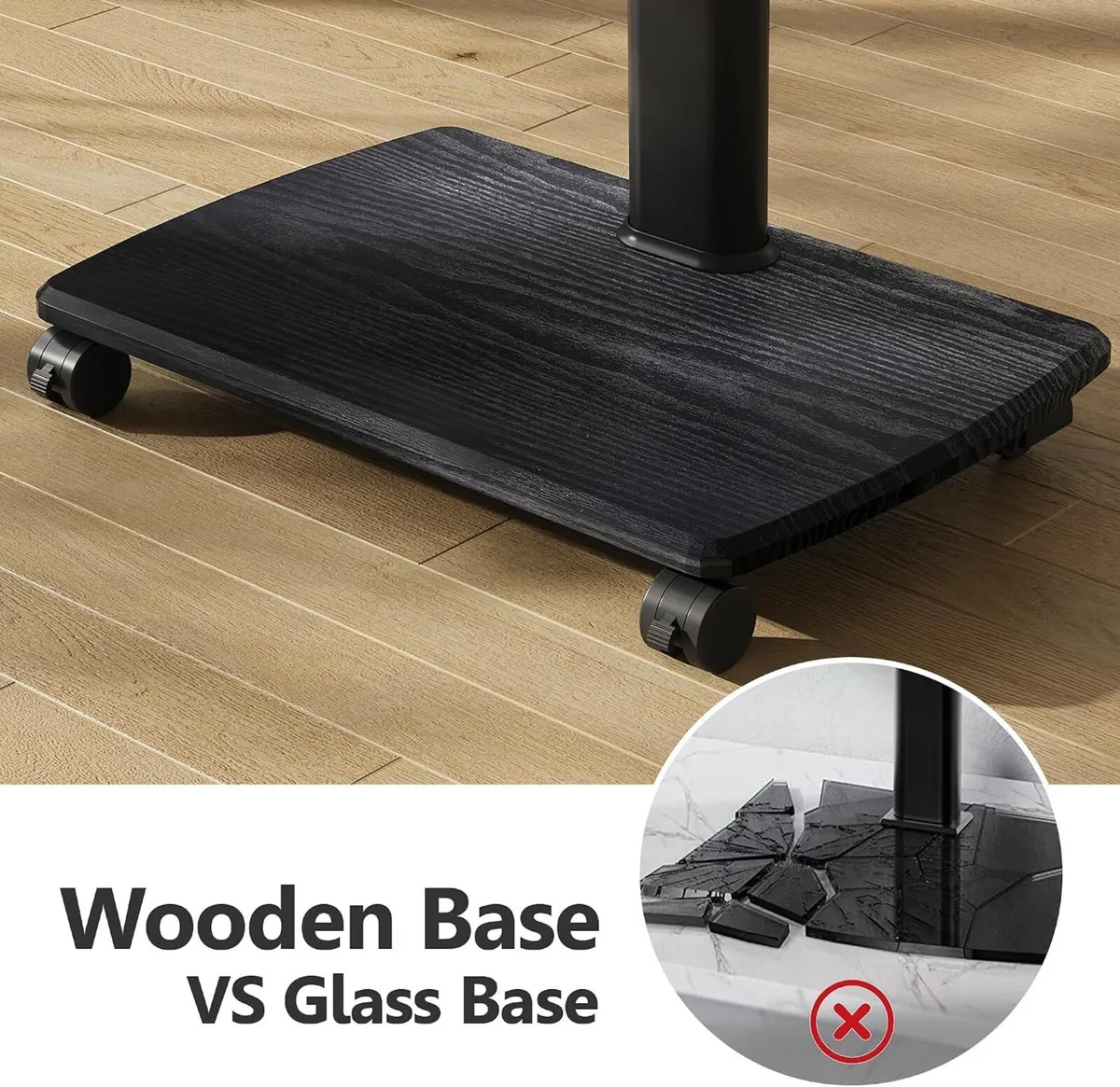 Mobile TV Stand on Wheels for 32–70 Inch - Image 4
