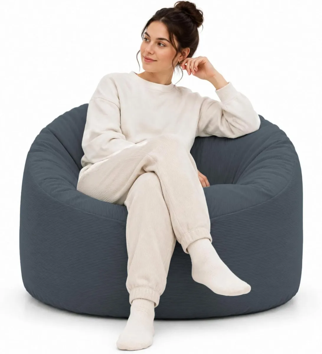 Bean Bag Chair Adult Soft Elegant Fine - Image 1