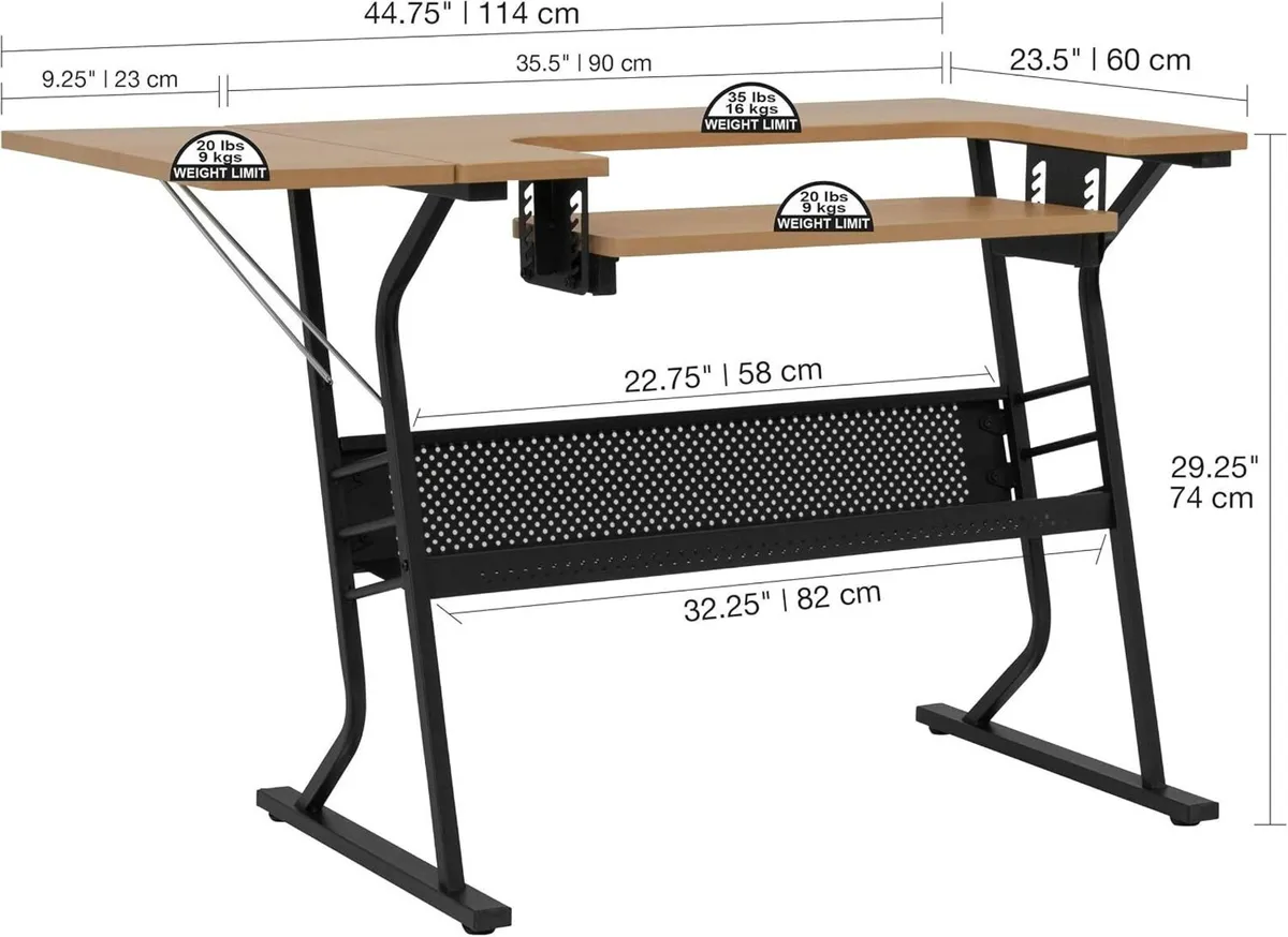 Small Sewing Machine Table with Maple Top - Image 3
