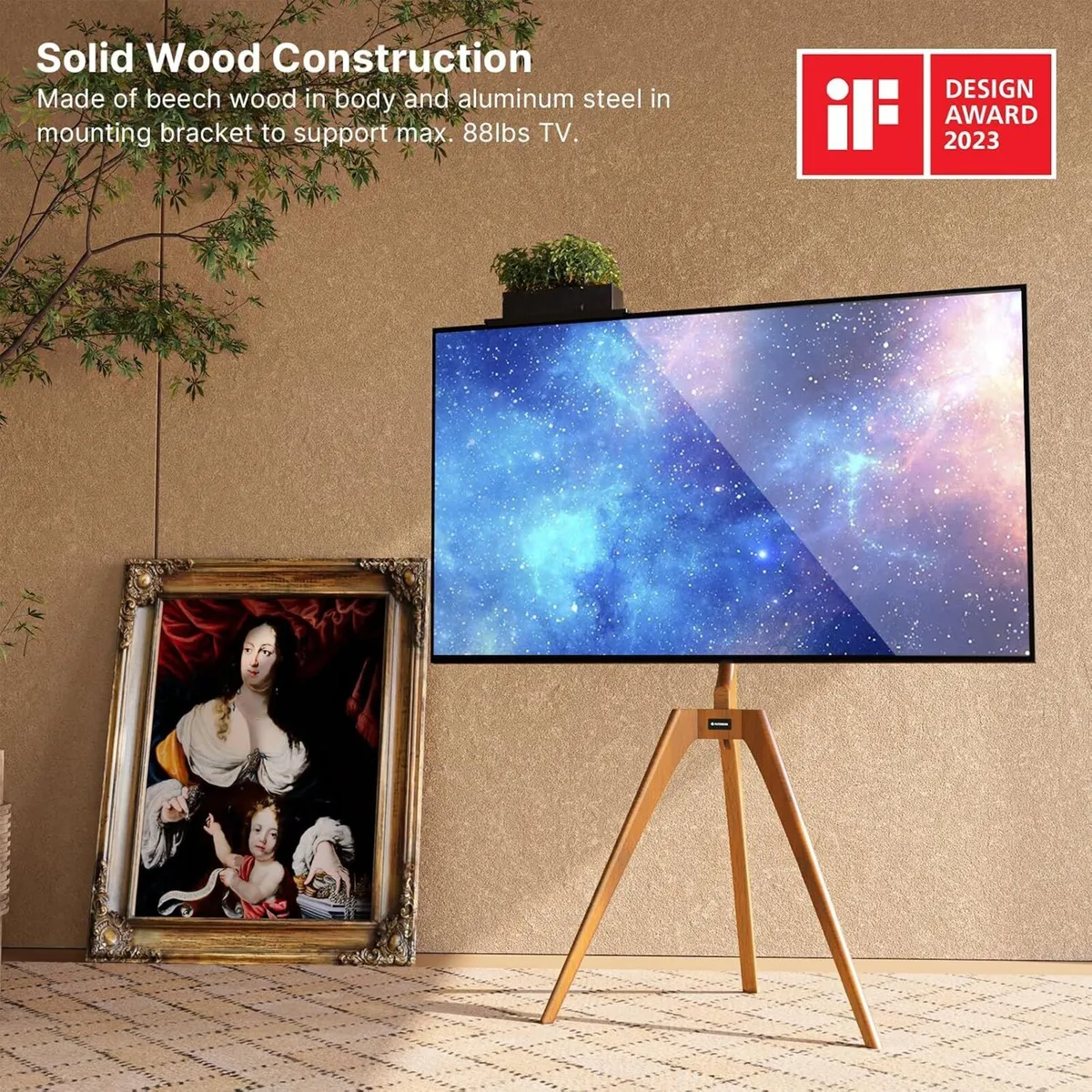 Easel TV Stand Tripod for Universal 45-65 Inch - Image 3
