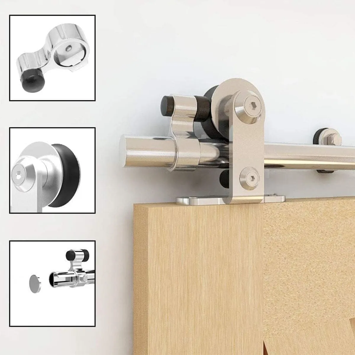 10FT Sliding Barn Door Hardware Kit - Image 4