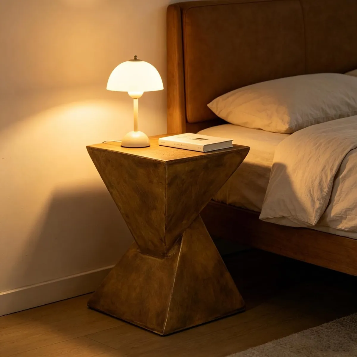 Concrete Art Side Table Lightweight: Modern Accent - Image 3