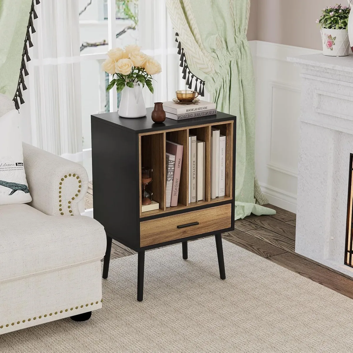 Record Player Stand with Nesting Vinyl Storage - Image 4
