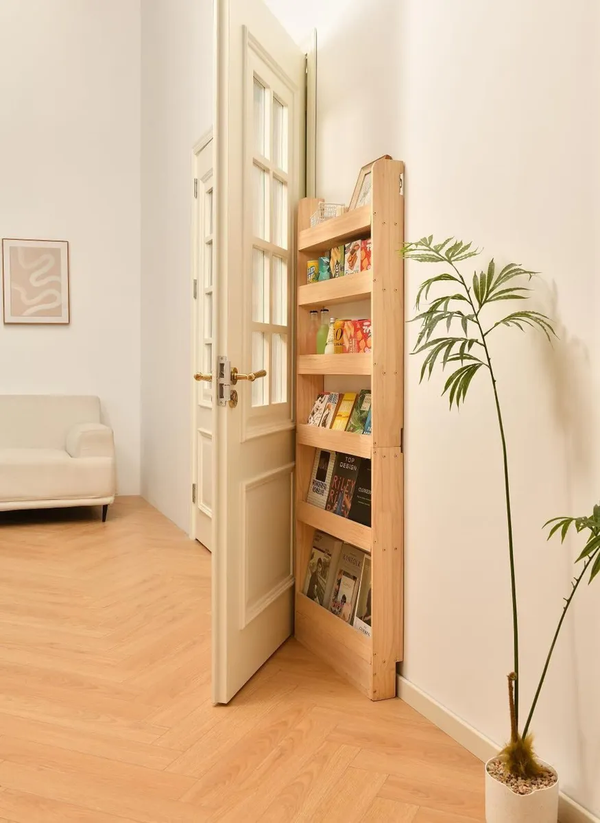 Solid Wood Bookshelf Bookcase Book Shelf Organiser - Image 3