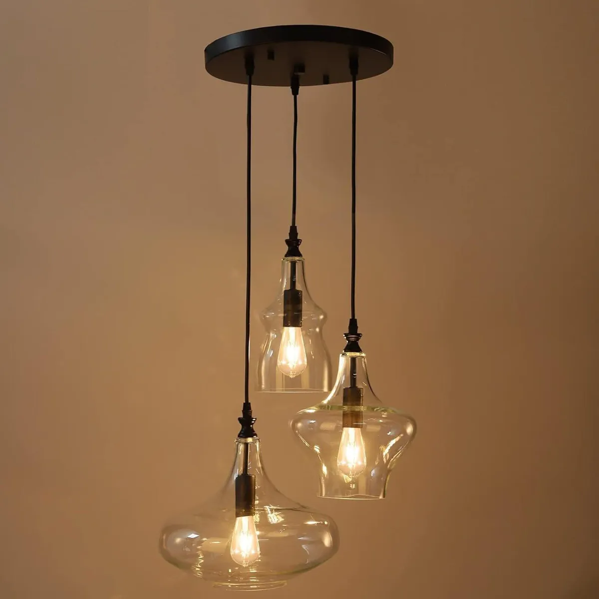 Glass Pendant Chandelier for Dining Room Hanging - Image 3