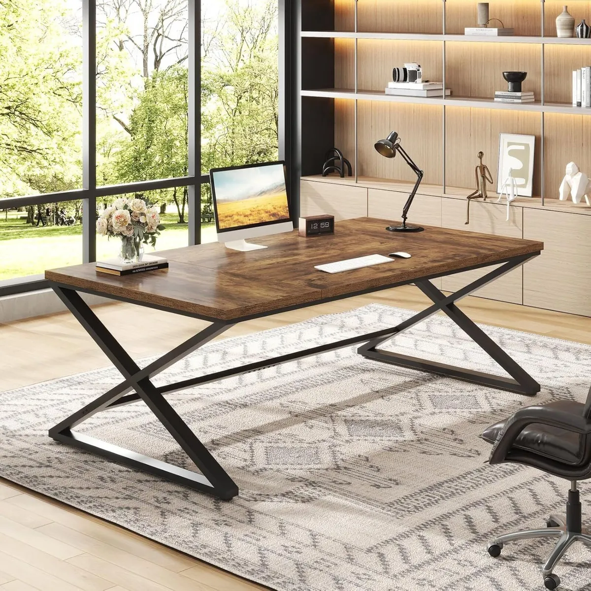 Computer Desk Gaming Home Office Table Large Desks - Image 3