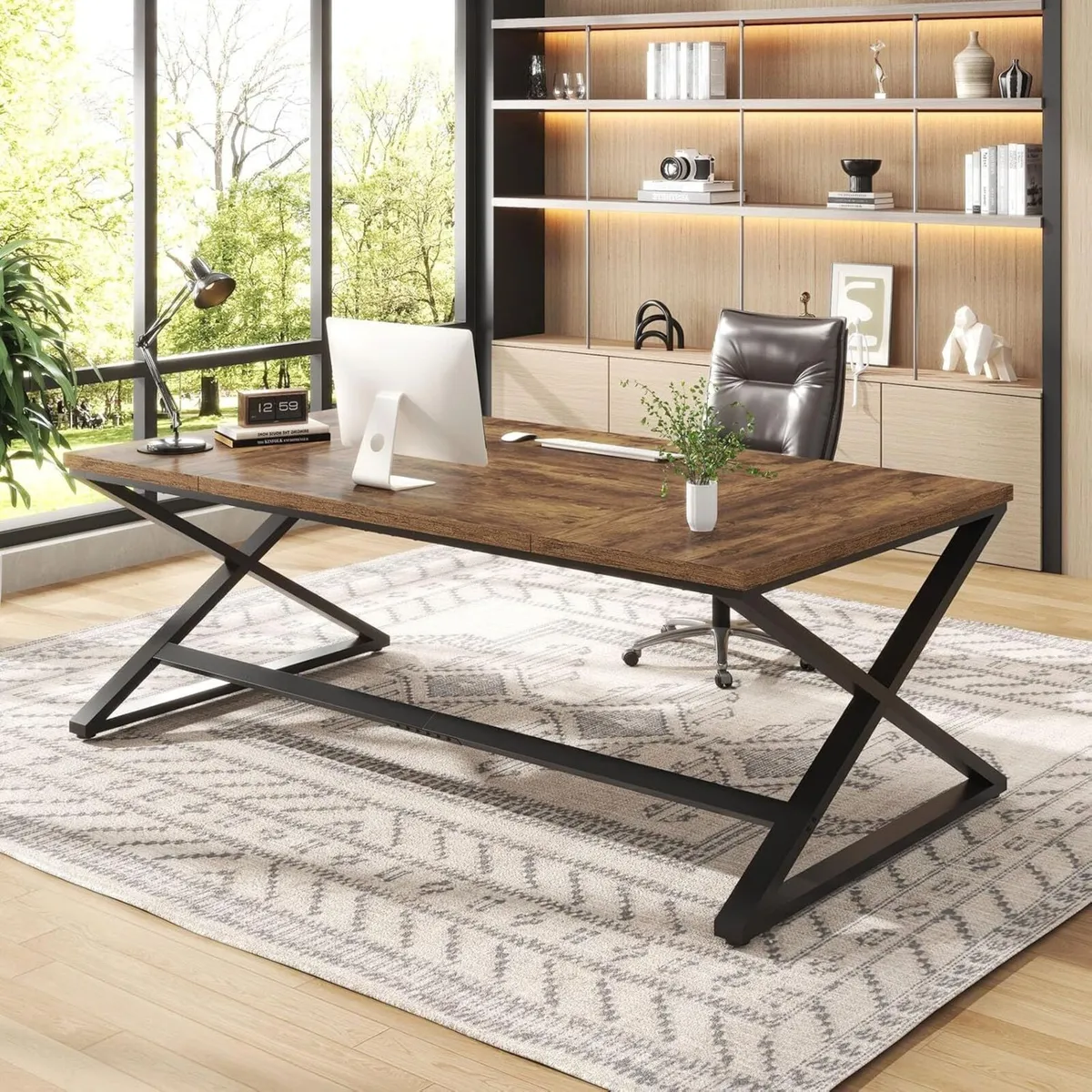 Computer Desk Gaming Home Office Table Large Desks - Image 1