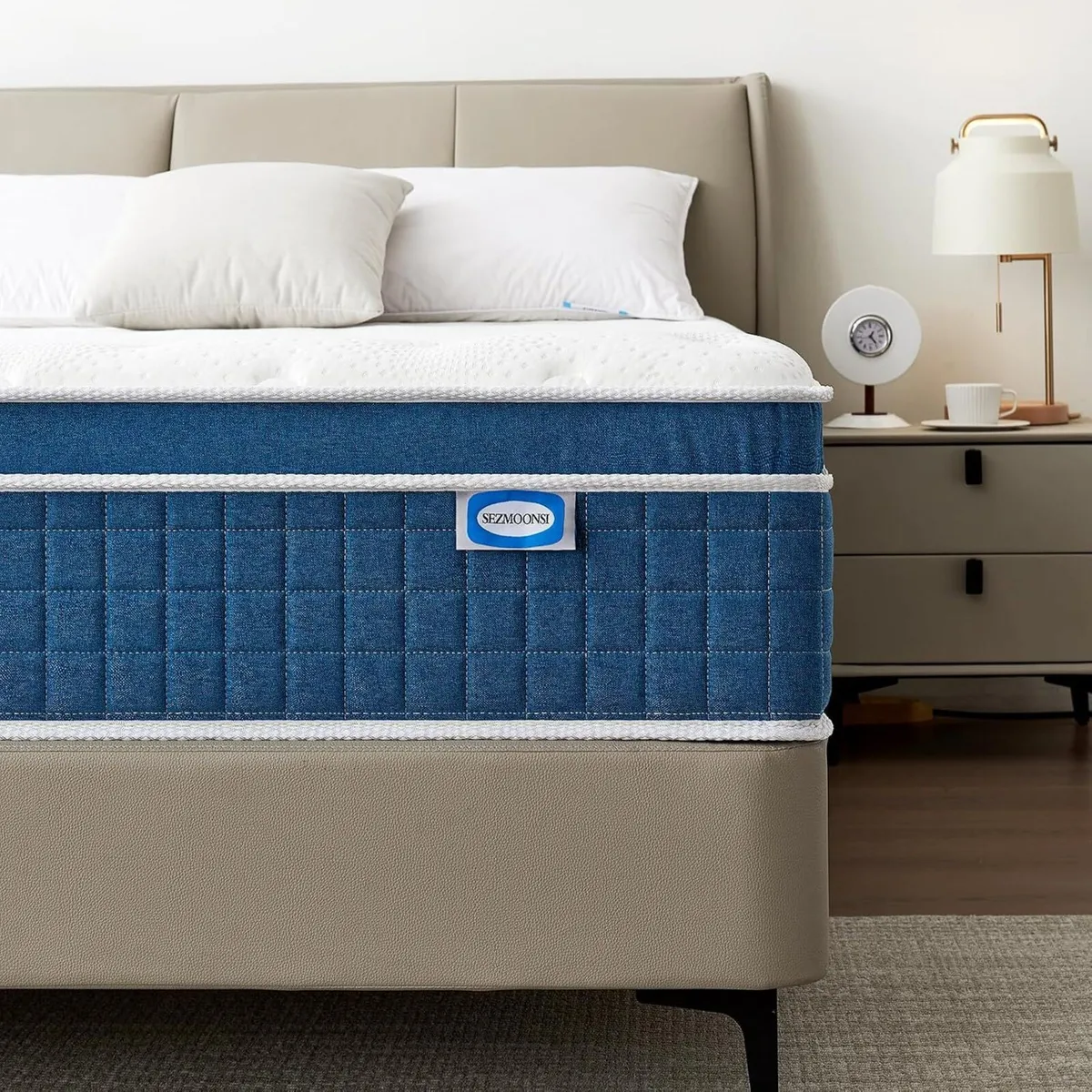 Mattress 10.6 Inch Medium Firm Hybrid with Gel - Image 1