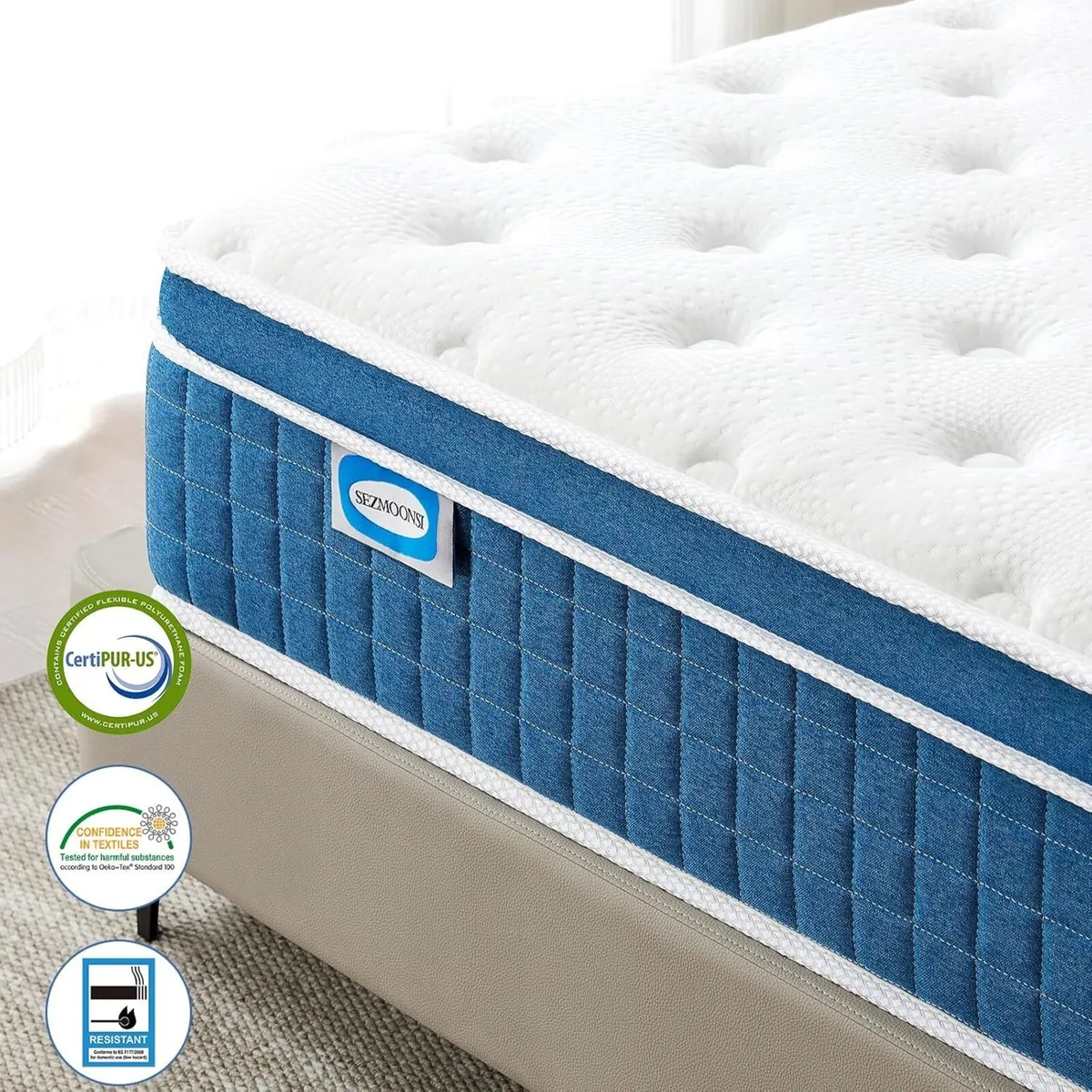 Mattress 10.6 Inch Medium Firm Hybrid with Gel - Image 2