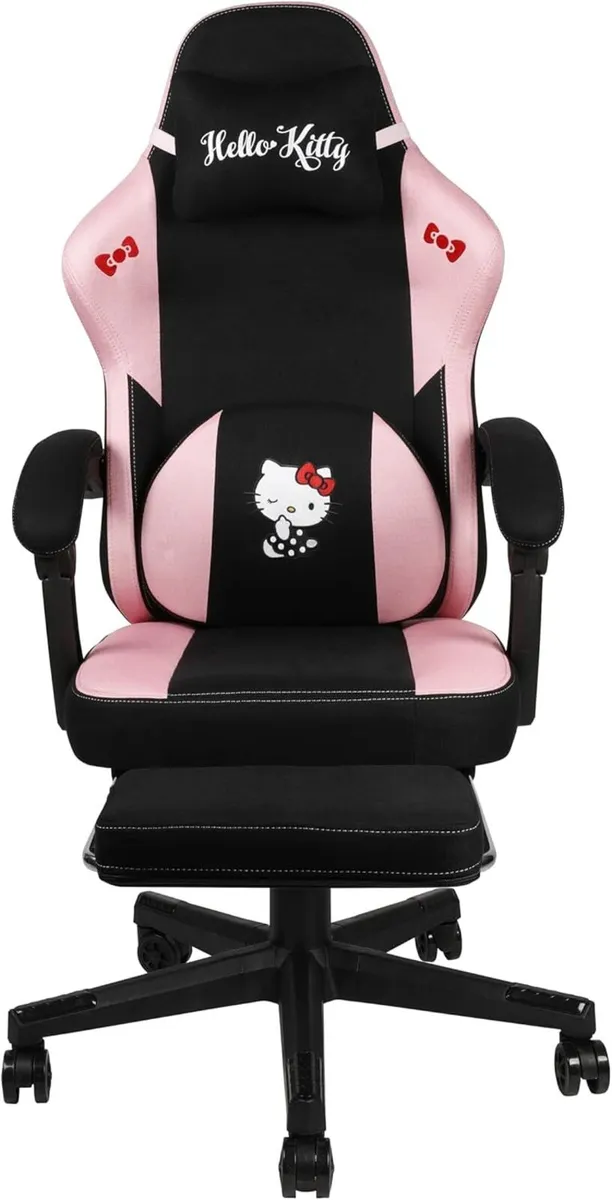 Hello Kitty Gaming Office Chair Seat Tilt Fabric - Image 1
