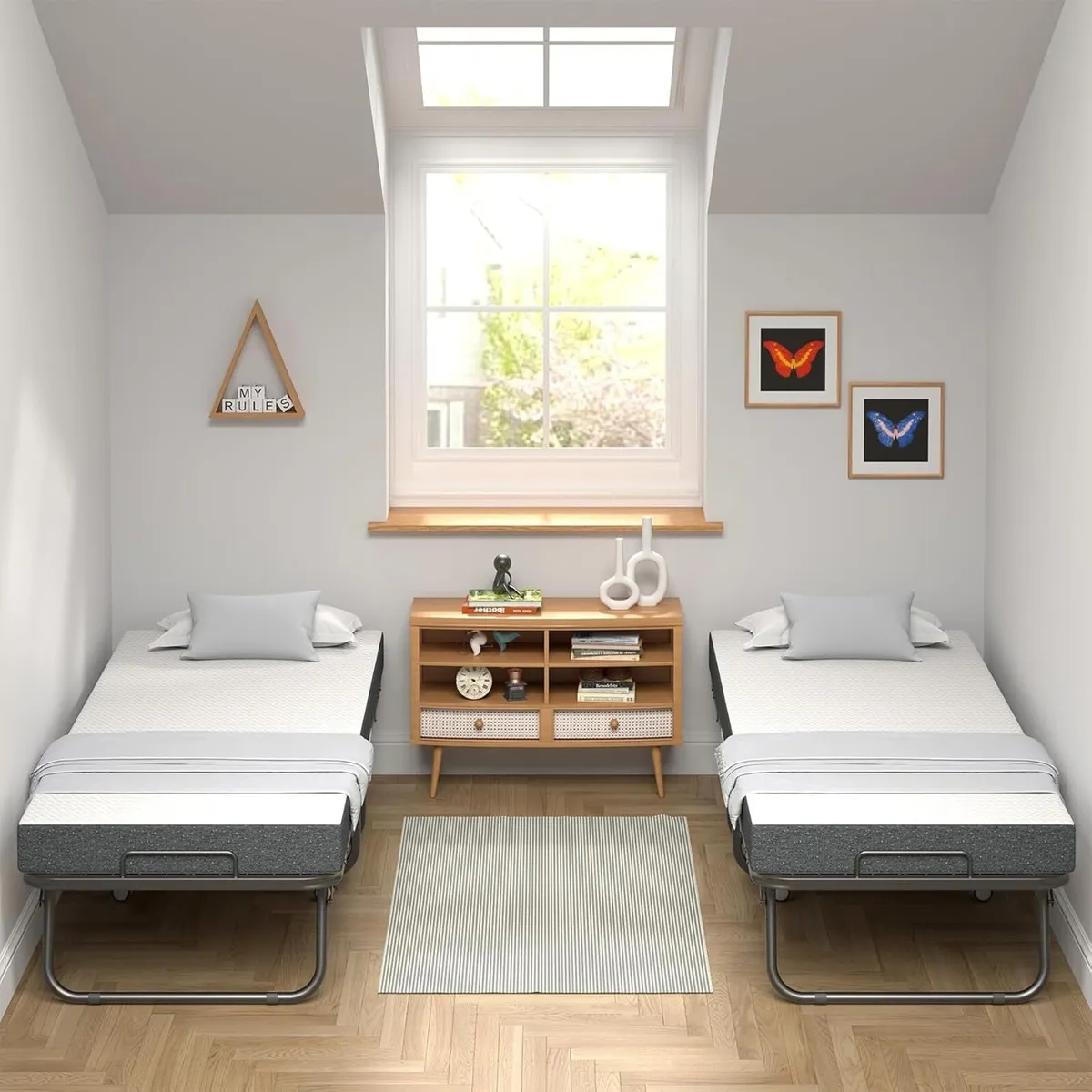 Folding Bed with 12.5CM Thick Luxurious Memory - Image 2