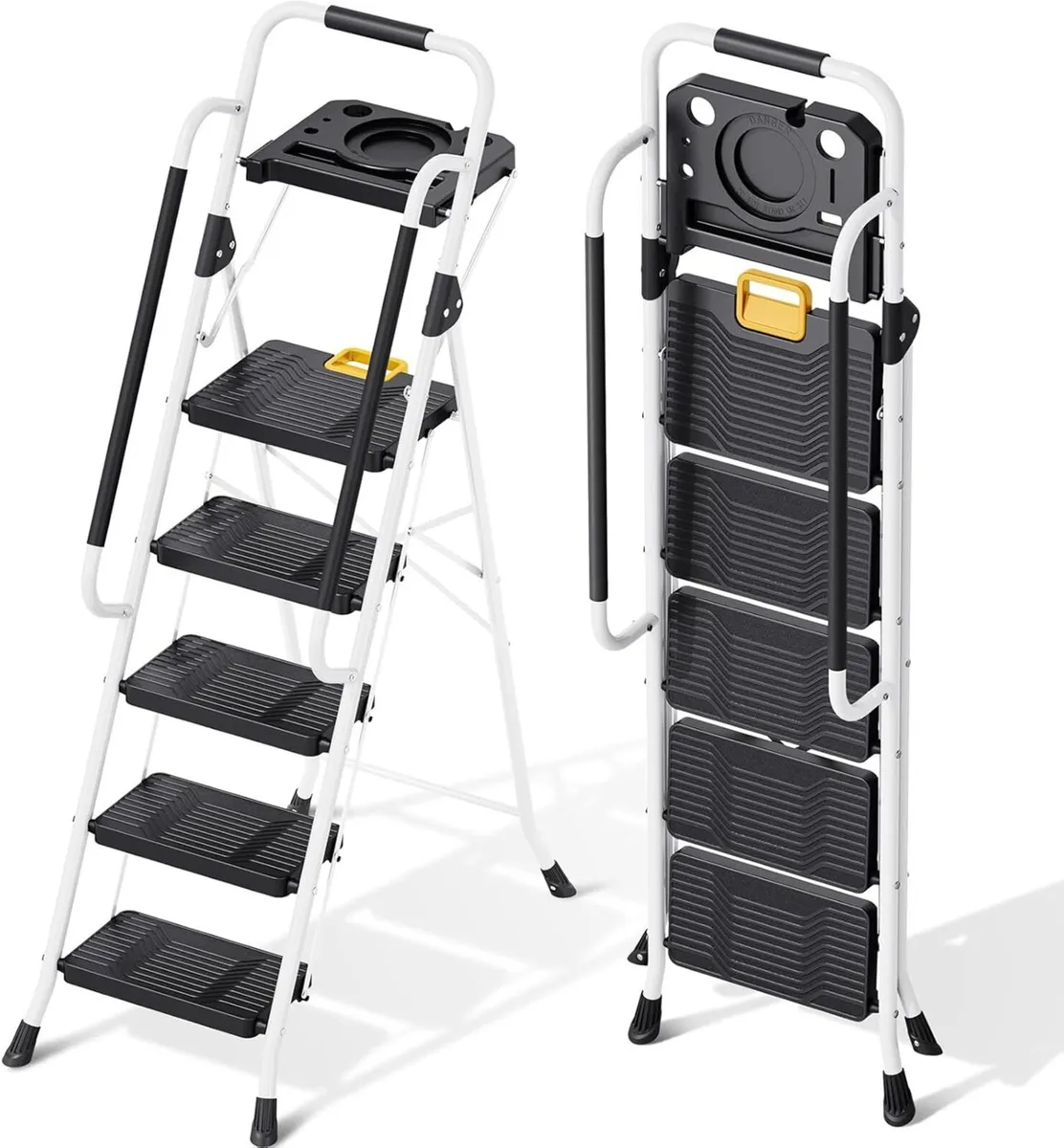 Folding 5-Step Ladder Capacity Step Stool - Image 1