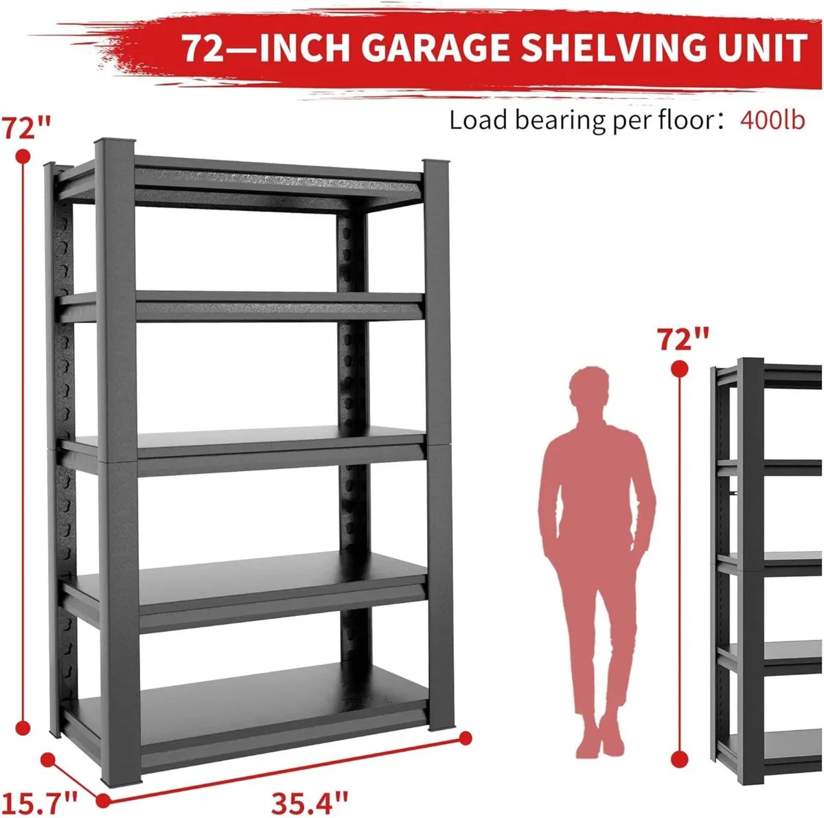 Metal Garage Storage Shelves - Image 3