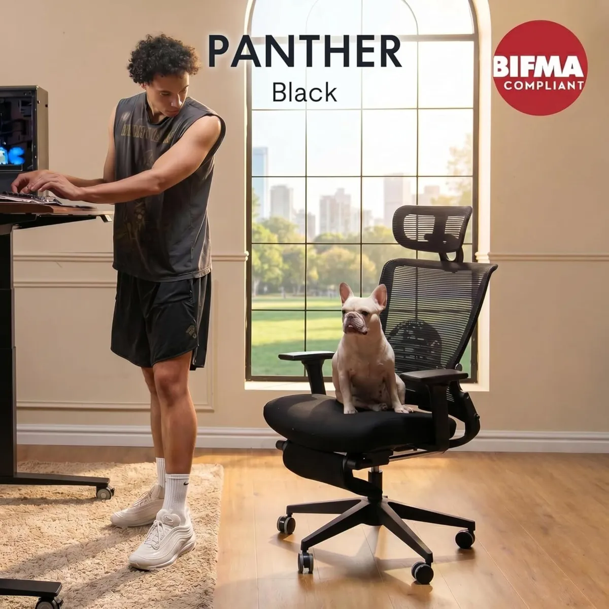 Ergonomic Office Chair with Foldable Backrest - Image 4