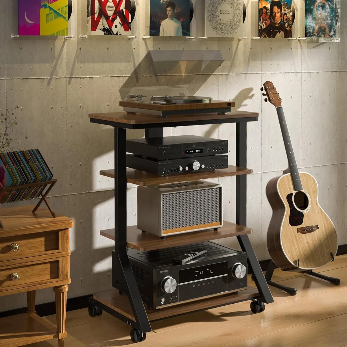 Hifi Racks and Stands Audio Rack Cabinet Av - Image 2