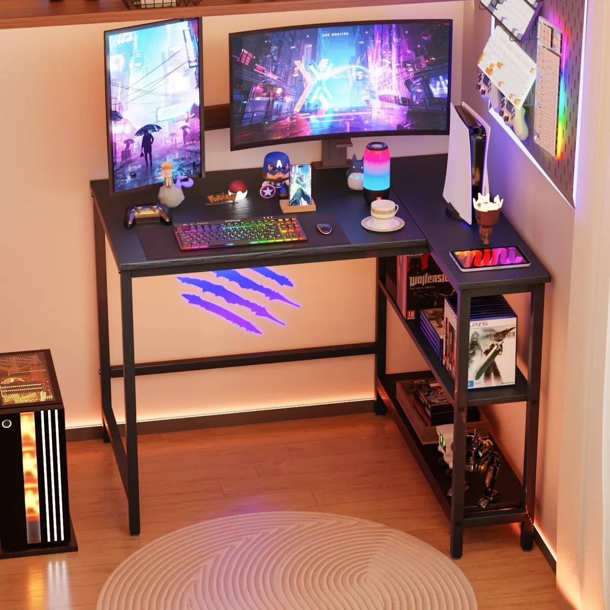 100CM L-Shaped Computer Gaming Desk - Image 2