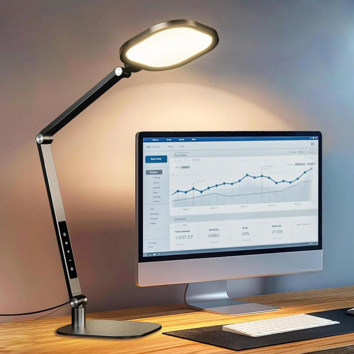 LED Desk Lamp for Home Office 1200lm Dimmable - Image 1