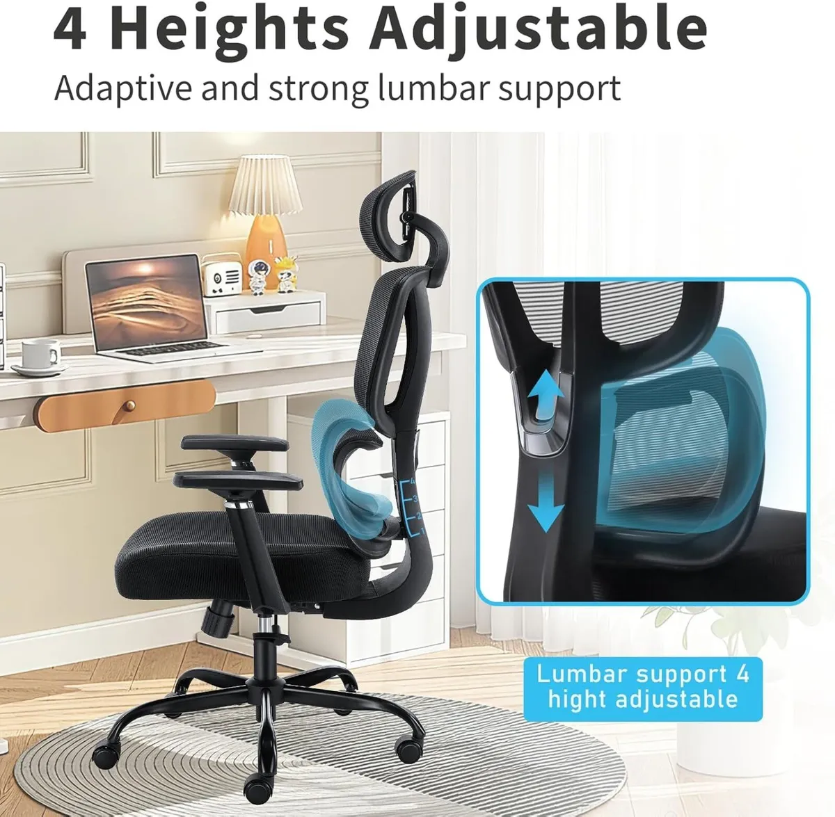 High Back Office Chair Ergonomic Big and Tall - Image 4
