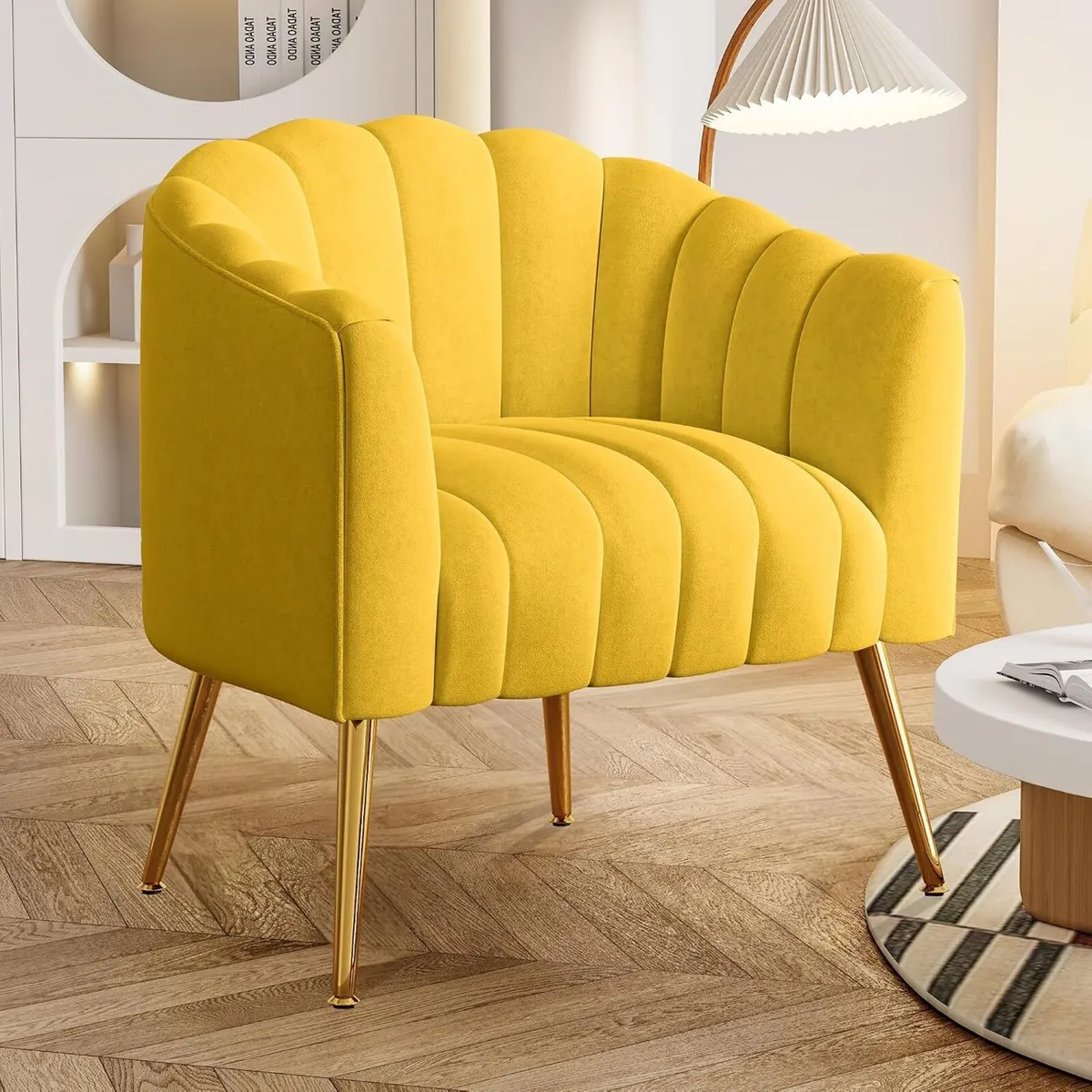 Oversized Pumpkin Couch Accent Chair Modern Comfy - Image 1