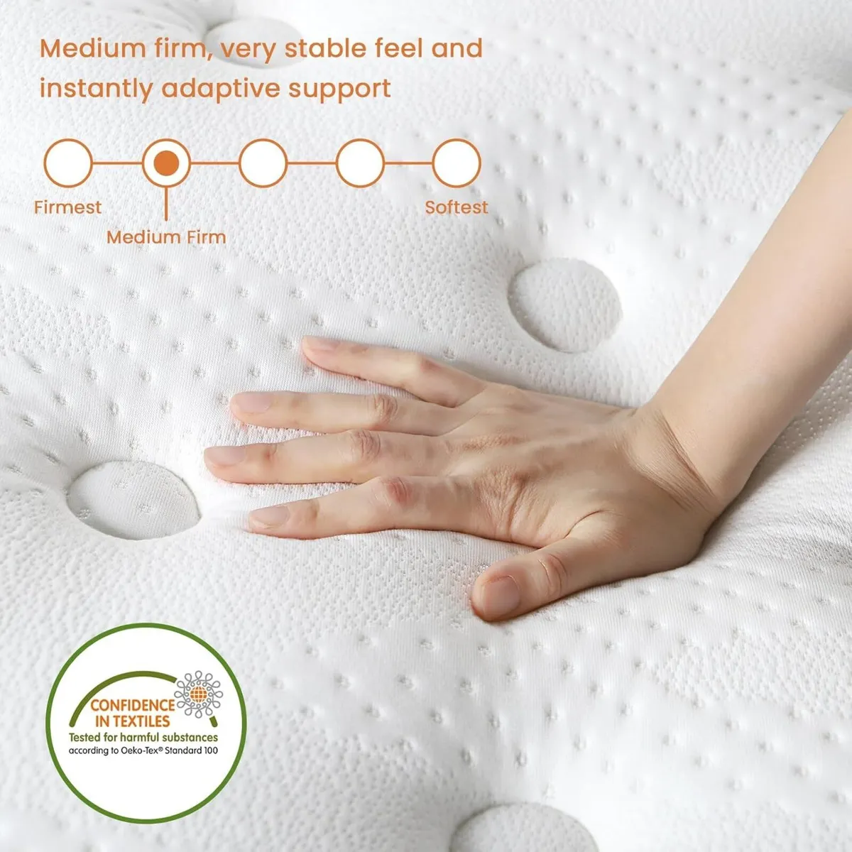 12 Inch Orthopaedic Hybrid Mattress Medium Firm - Image 3