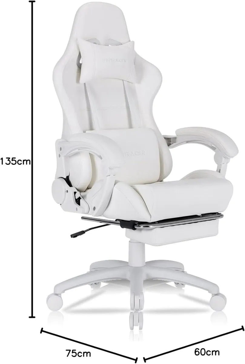 Gaming Chair Grade:a Genuine Leather Ergonomic - Image 3