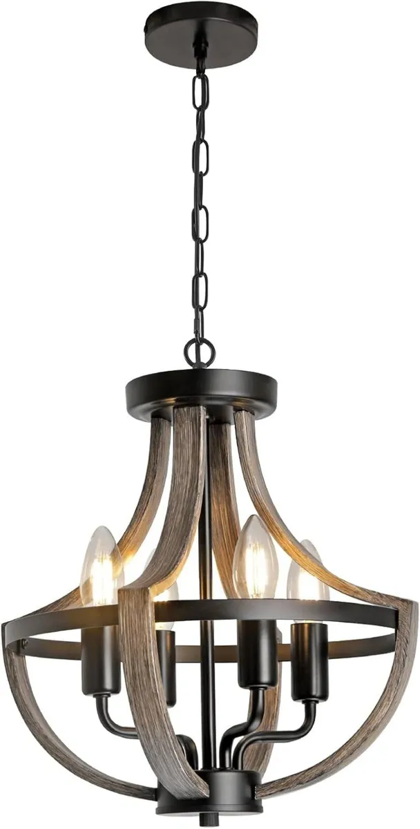 Chandelier Ceiling Light 4-Light Vintage Pendant - Image 1