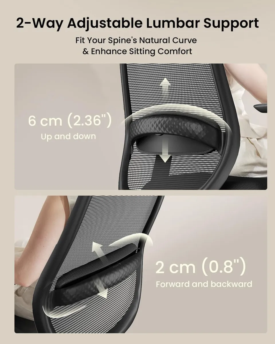 Ergonomic Office Chair with Adjustable Seat Depth - Image 4