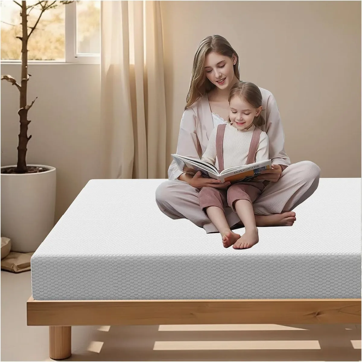 Memory Foam Mattress Medium Firm Support Protector - Image 1