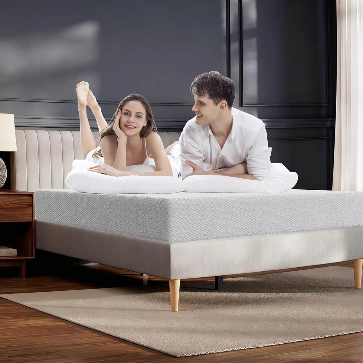 Memory Foam Mattress Medium Firm Support Protector - Image 2