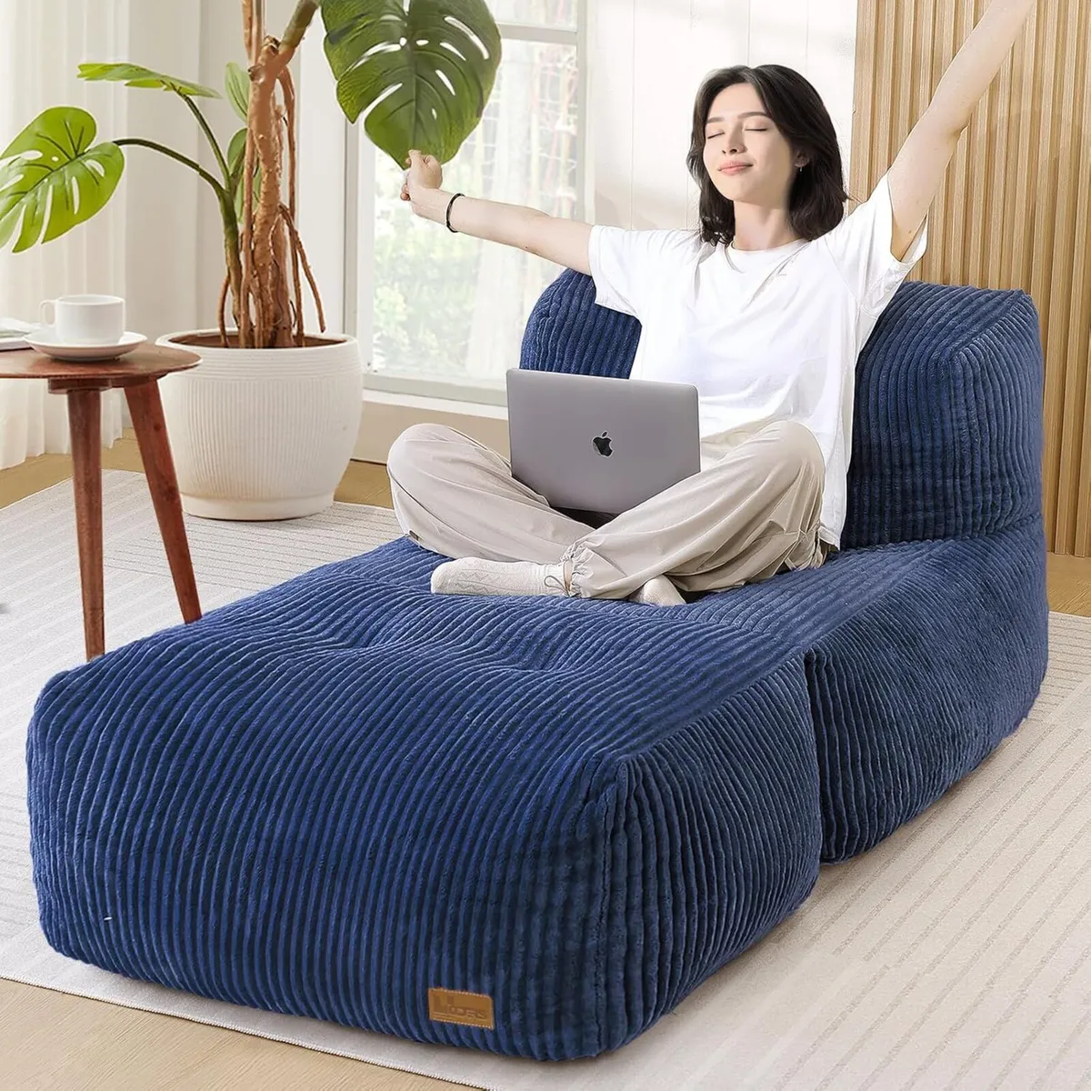 Big Bean Bag Chair for Adults 170"x80" Lounger - Image 1