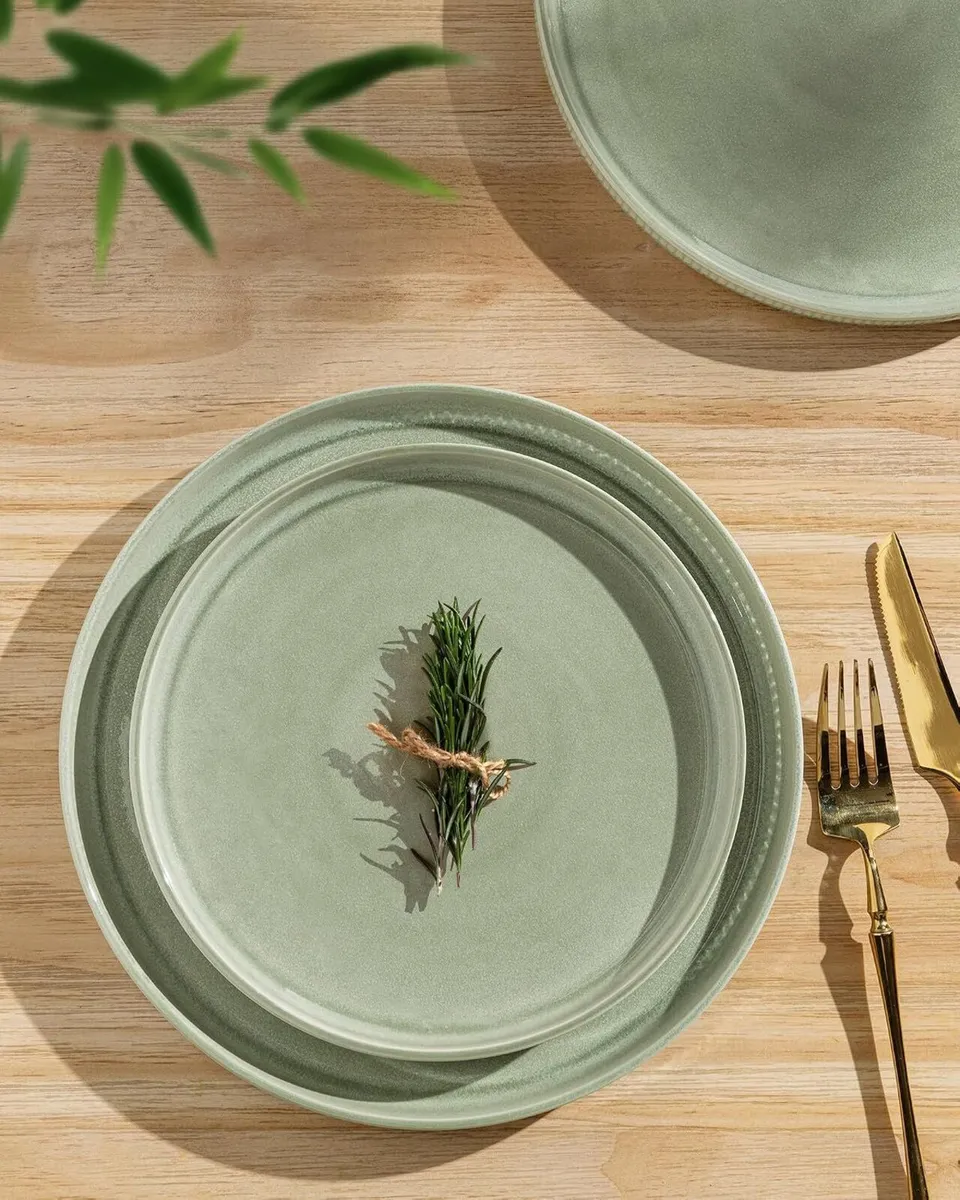 Stoneware Dinner Sets for 6 People 18 Pieces - Image 3
