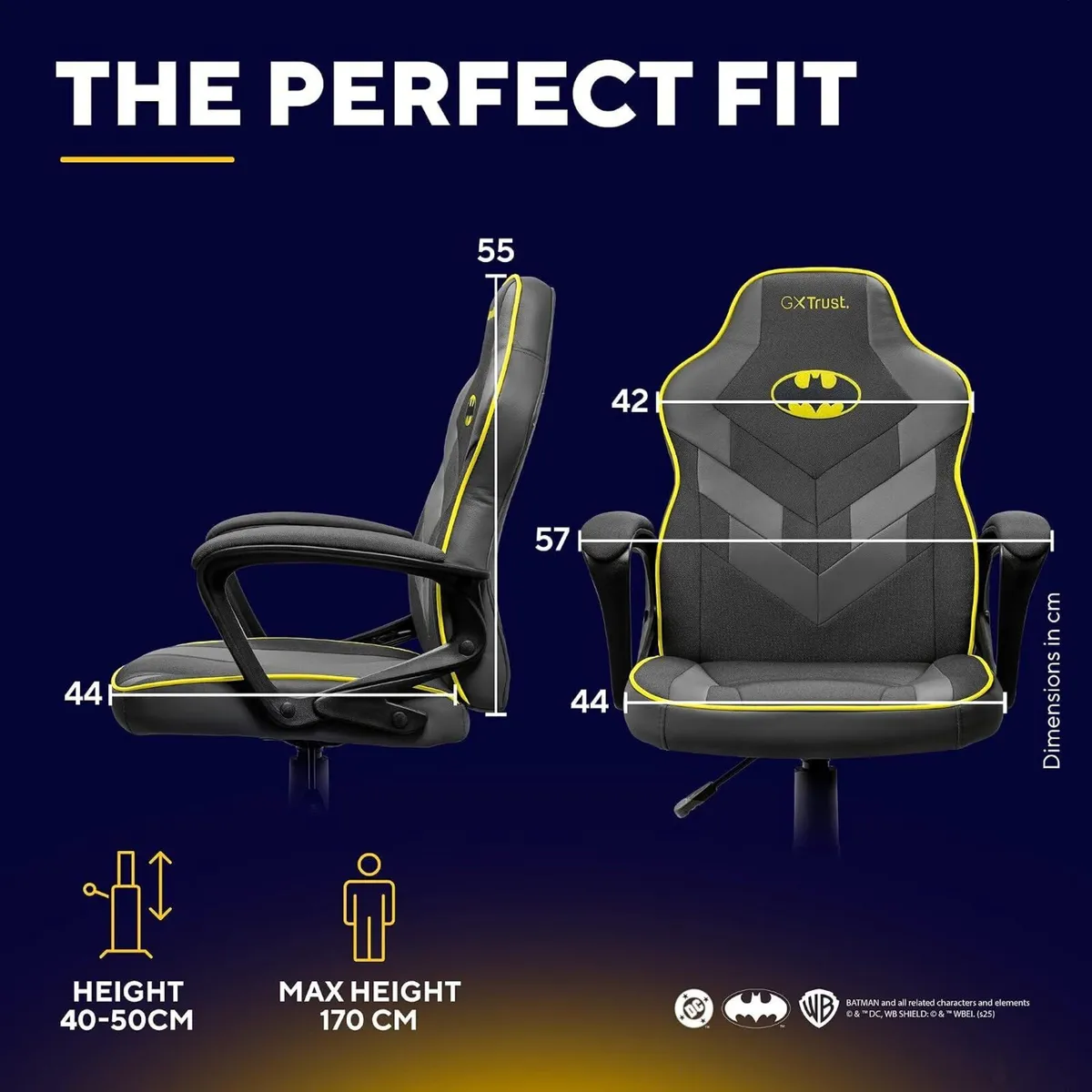 Revvo Batman Licensed Kids Gaming Chair - Image 3